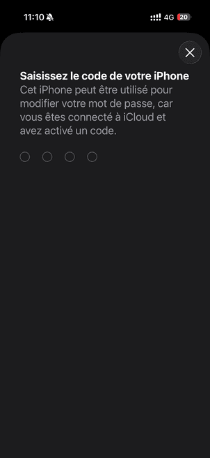 iphone modifier mot de passe apple id procédure