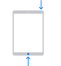 iPad avec un bouton Home