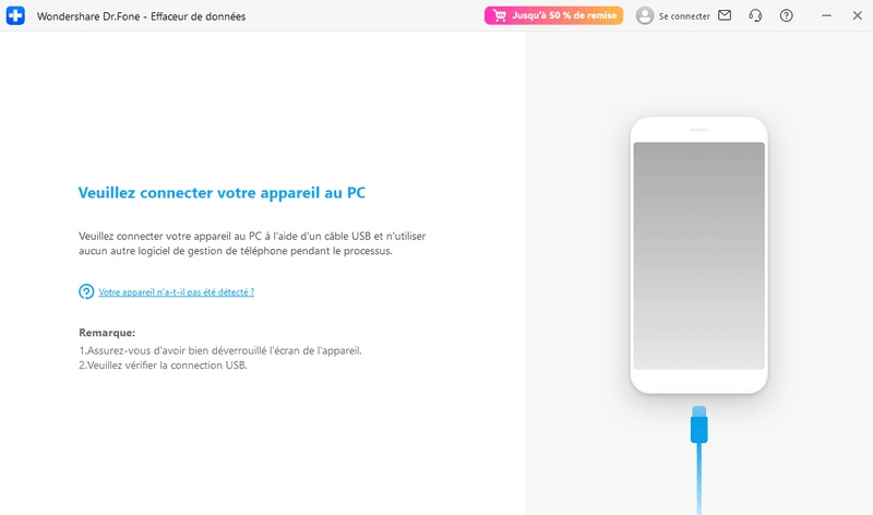 connecte samsung avec PC pour effacer donnees