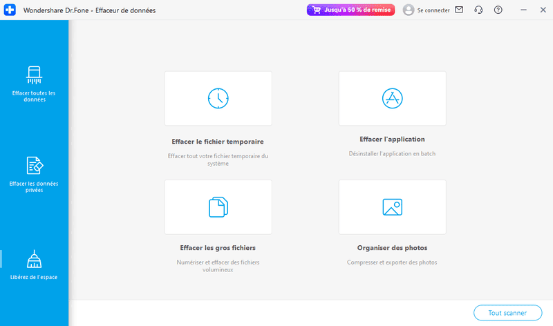 nettoyer photos iphone avec dr.fone