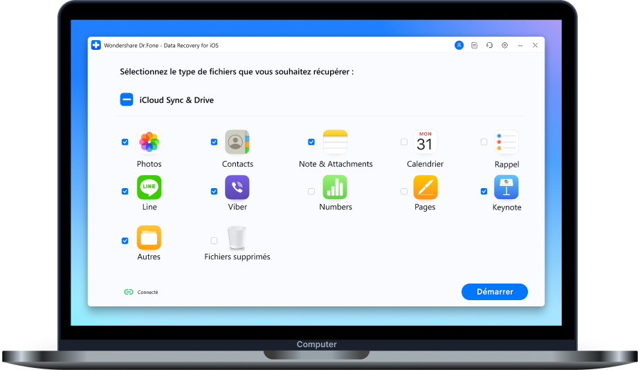  Récupérer les données à partir de la sauvegarde iCloud
