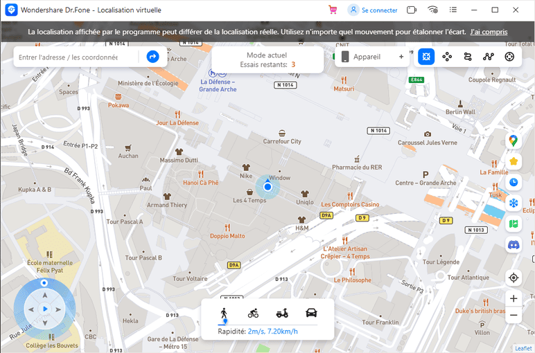 modifier la localisation gps iPhone