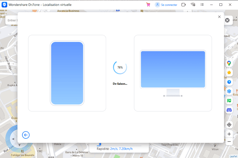 connecter iphone avec Dr.Fone sur PC