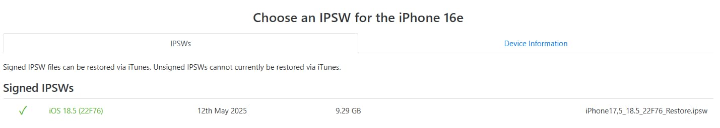 ipsw downloader pour iphone