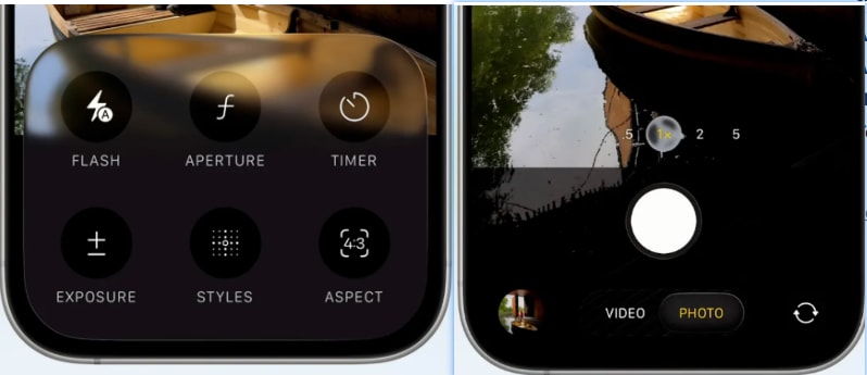 appareil photo iOS 26