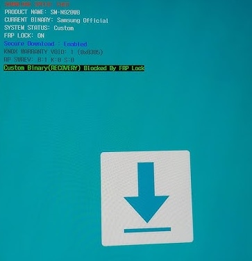 custom binary (RECOVERY) blocked by frp lock samsung