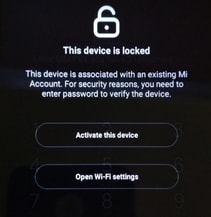 Version anglaise du blocage sur Poco F4 - même solution applicable