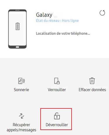  déverrouiller un telephone Samsung