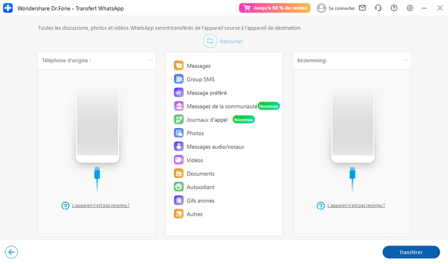 transferer whatsapp android vers ipad-2 