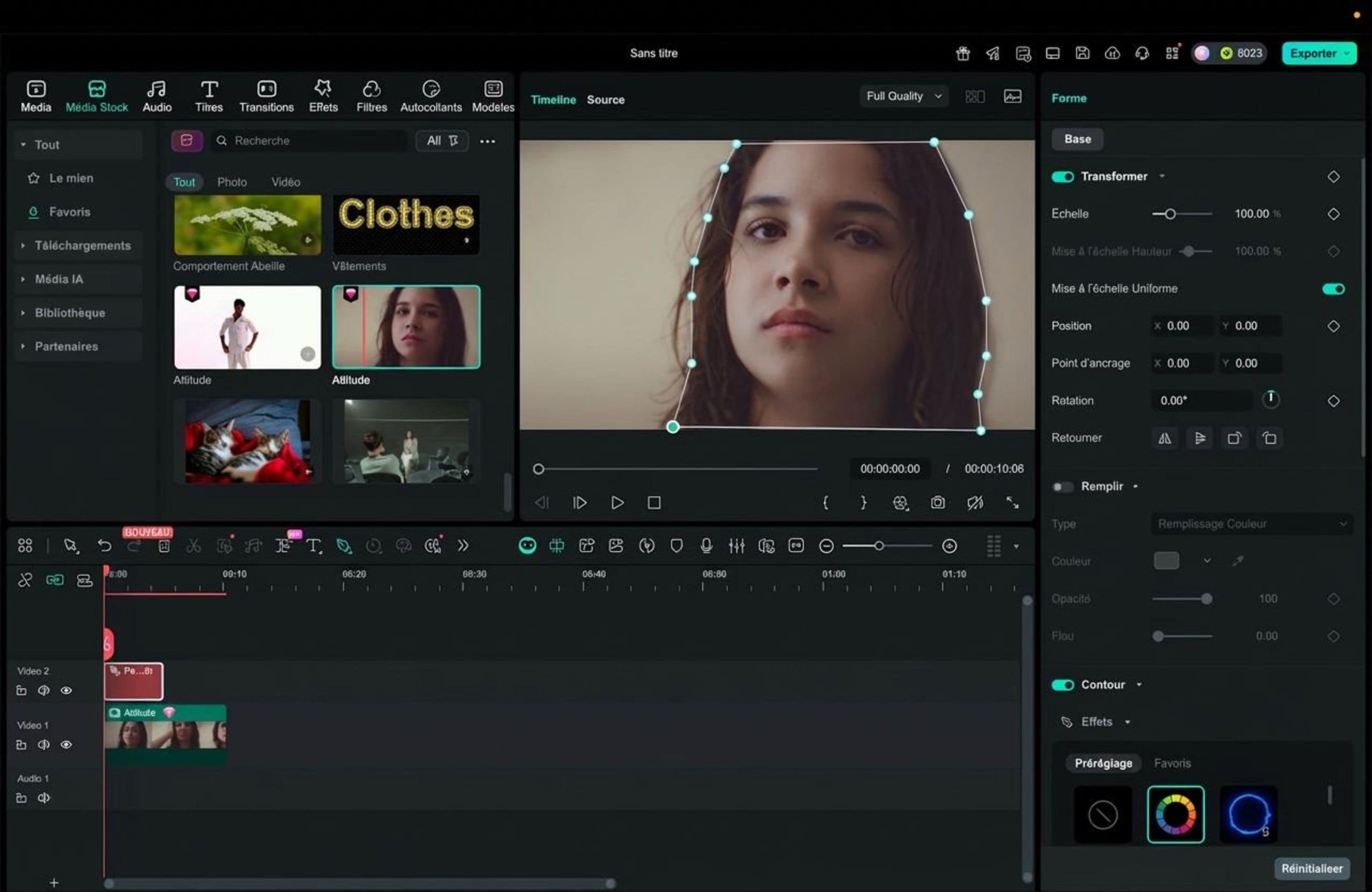 trace object with pen tool filmora
