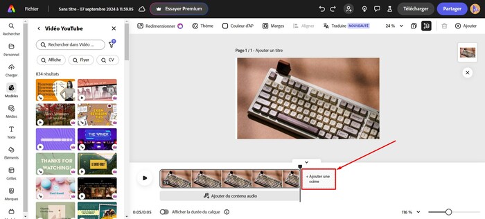adobe-express-ajouter-scène