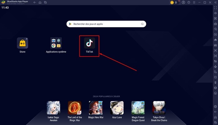 bluestacks-ouvrir-tiktok