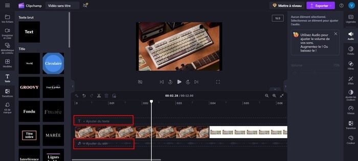 clipchamp-ajouter-texte-ou-musique