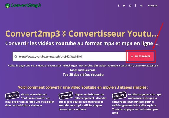 télécharger-musique-youtube-convert2mp3