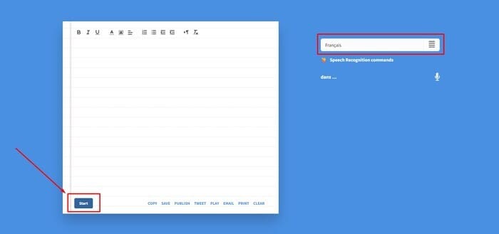 dictation.io-cliquer-sur-start