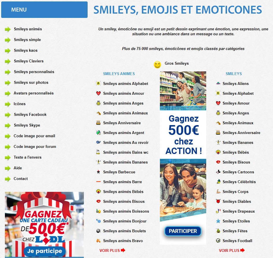 Le site web get emoji