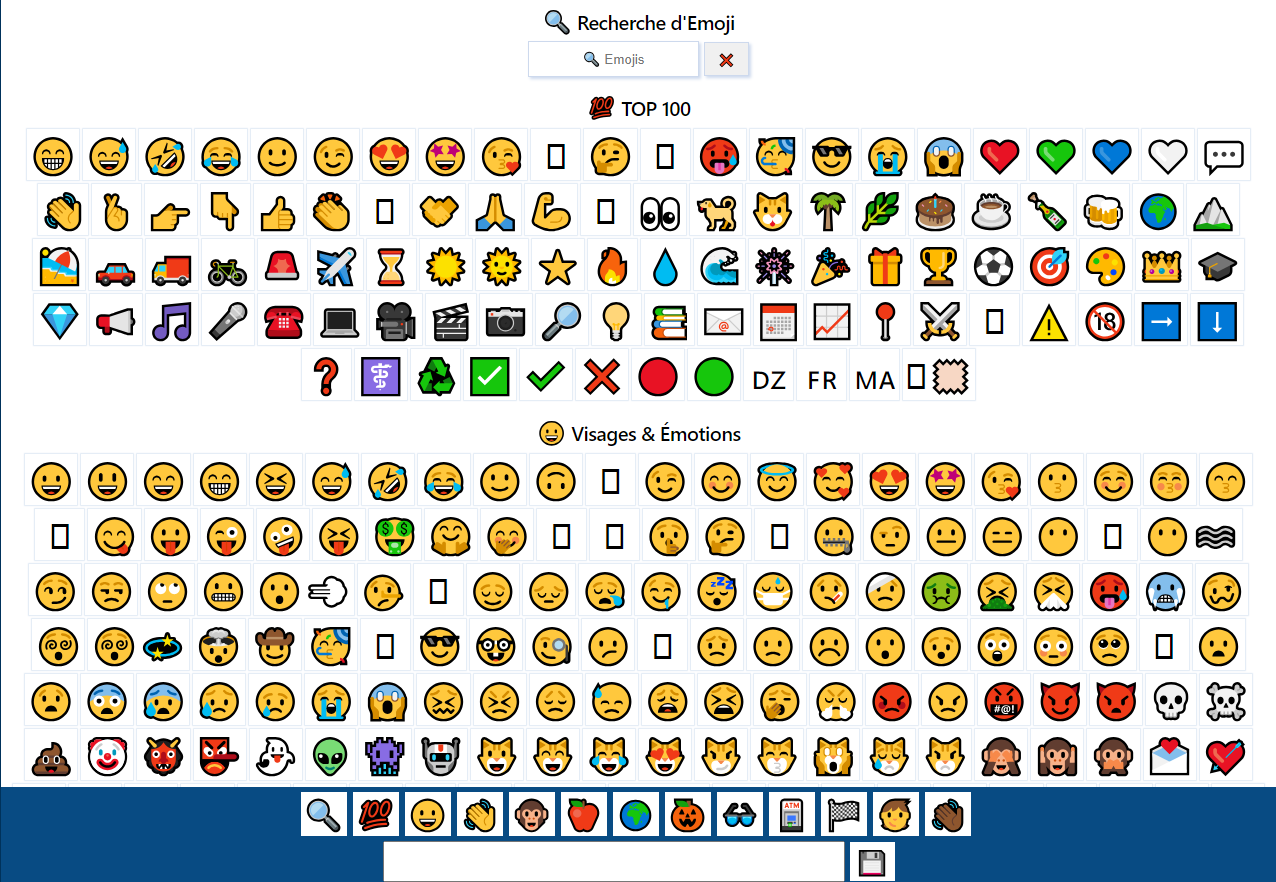 Le site web get emoji