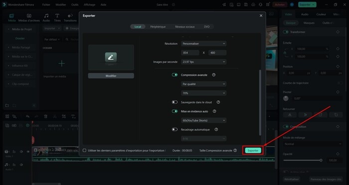 exporter-vidéo-compressée-filmora