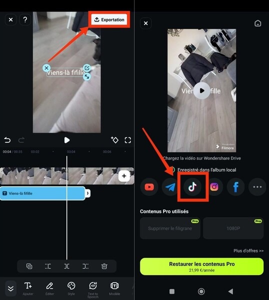 filmora-android-exporter-vidéo-tiktok