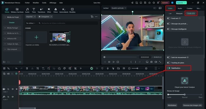 filmora-cocher-stabilisation