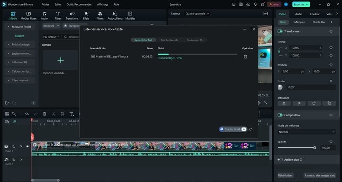 filmora-speech-to-text-en-cours