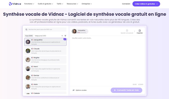 générateur-voix-ia-vidnoz
