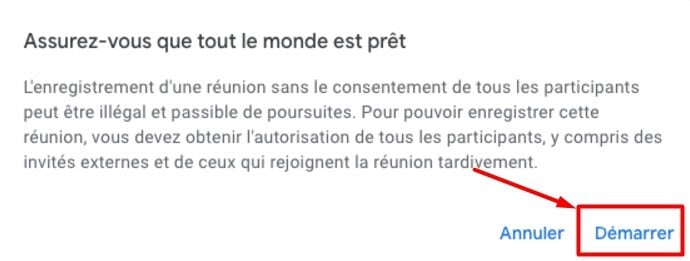 google-meet-cliquer-démarrer