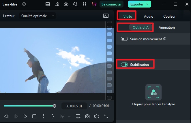 Améliorer la qualité vidéo : stabilisation