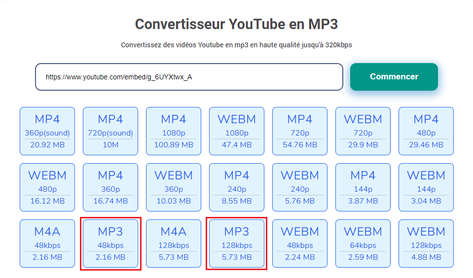 convertisseur mp3 yt