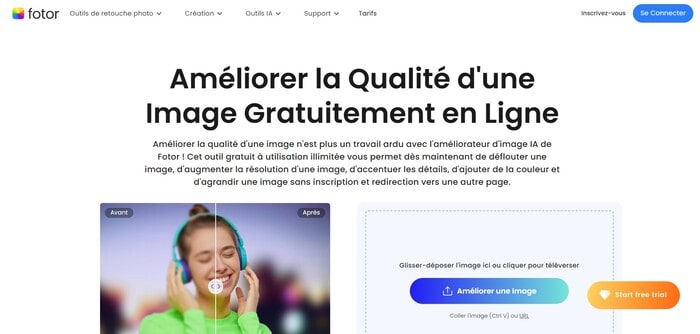 améliorer qualité image fotor