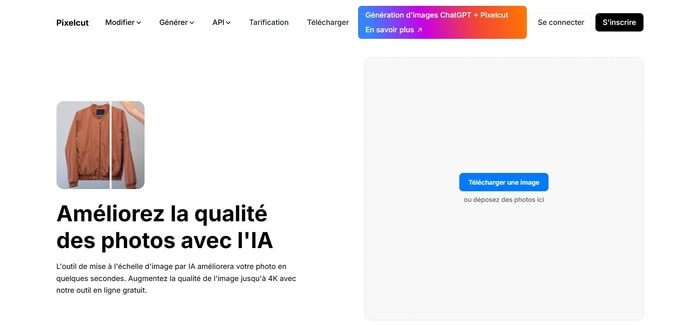 améliorer qualité image pixelcut