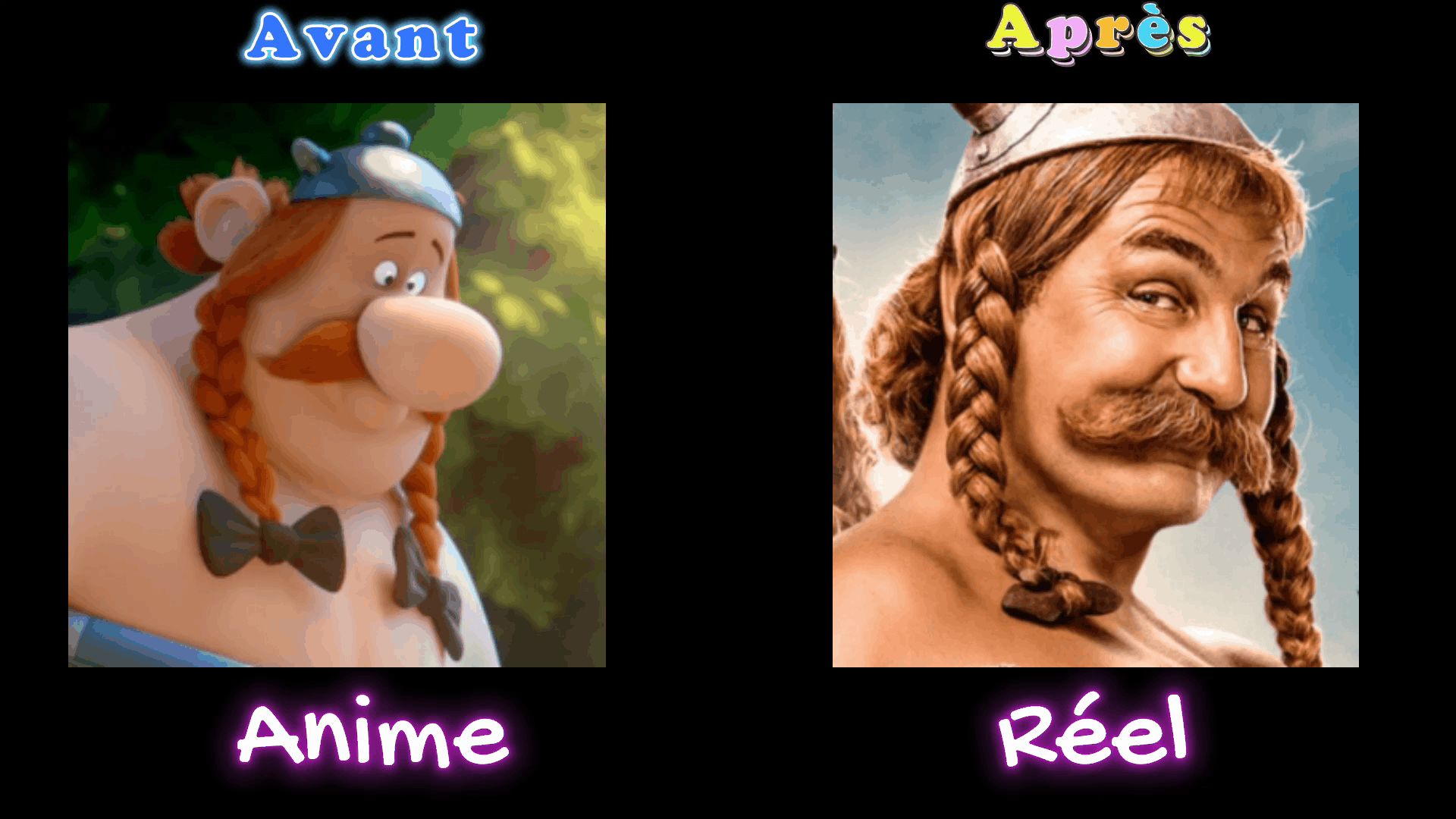 asterix turn cartoons into real people