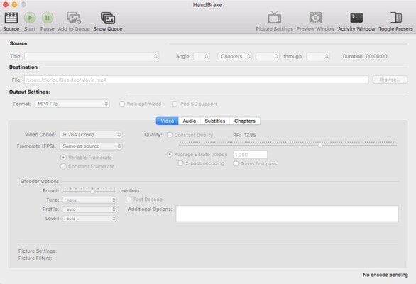 compresser vidéo handbrake