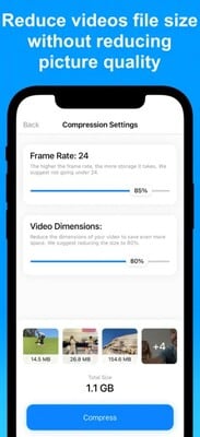 compression vidéo compress videos