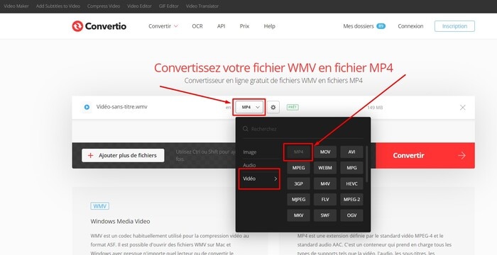 convertio-sélectionner-mp4