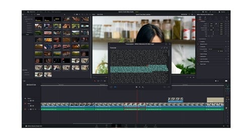 montage video fond vert davinci resolve