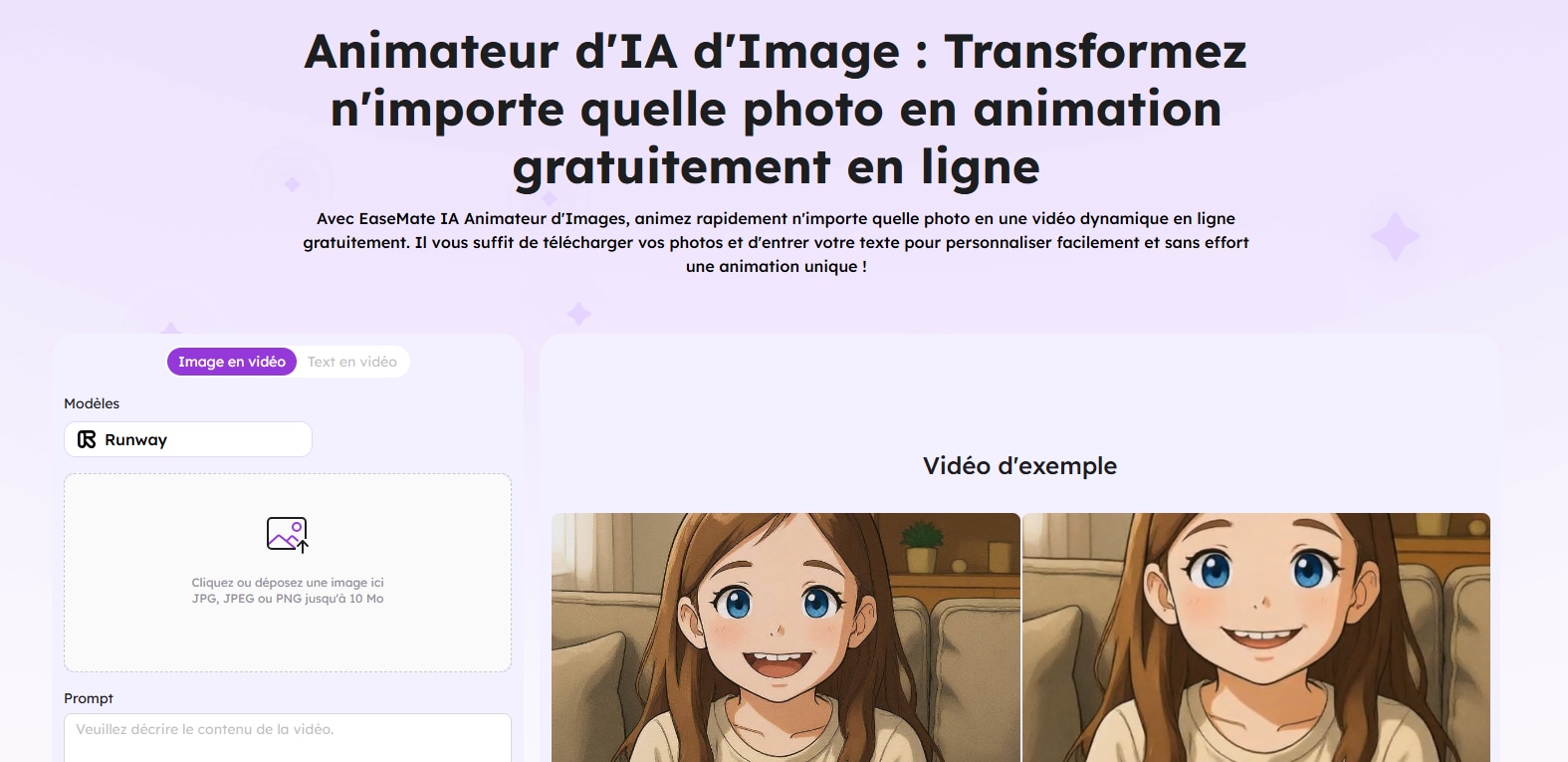 EaseMate AI animateur d’images
