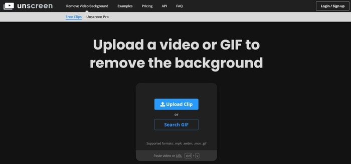 enlever fond vidéo unscreen