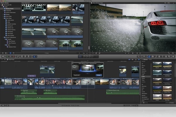 montage video fond vert final cut pro