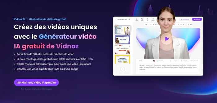 génération vidéo vidnoz