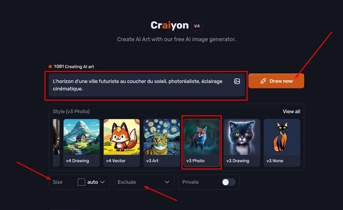 générer image ia craiyon
