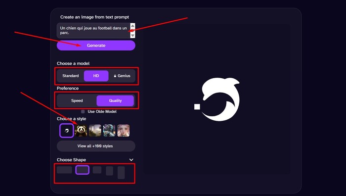 générer image ia deepai