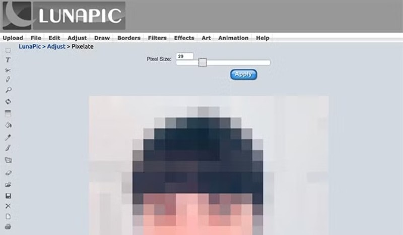 image floutee par lunapic