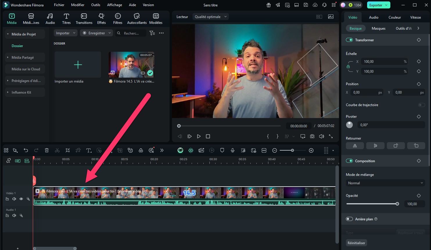 clip video timeline