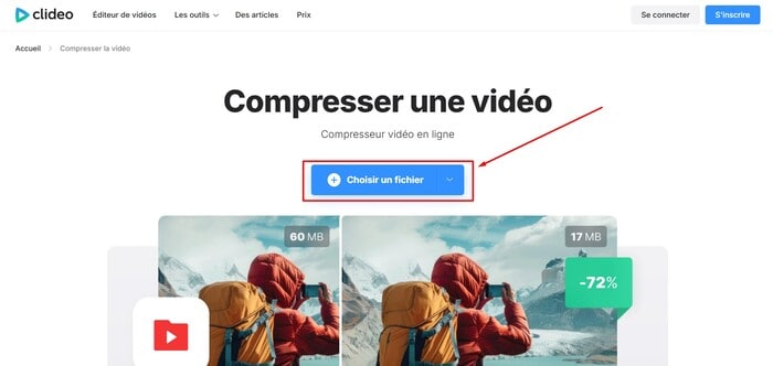 importer vidéo clideo