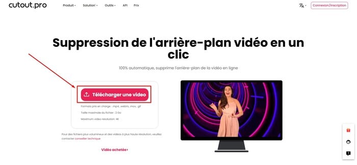 importer vidéo cutout.pro