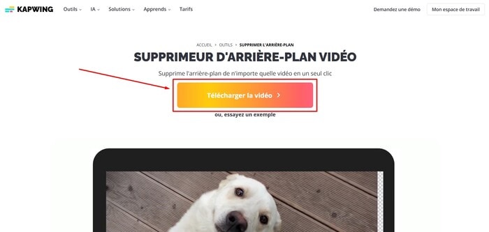 importer vidéo kapwing