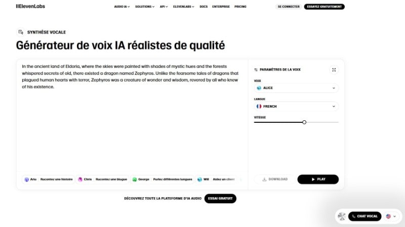 interface elevenlab