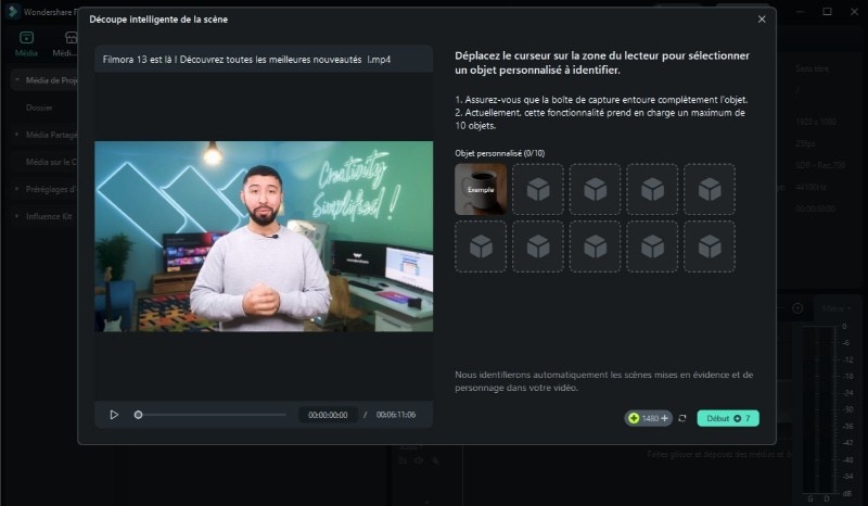 outil decoupe intelligente filmora