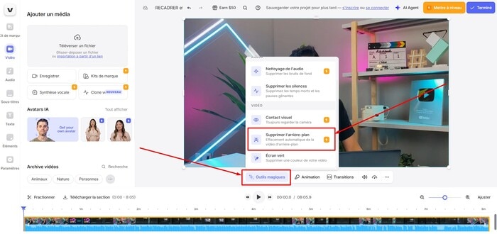 outils magiques veed.io